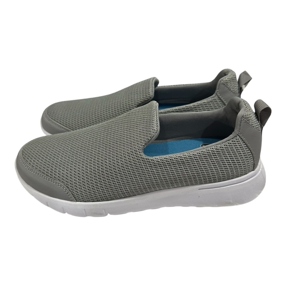 Athletic Works Gray Slip-On Sneakers Size 6